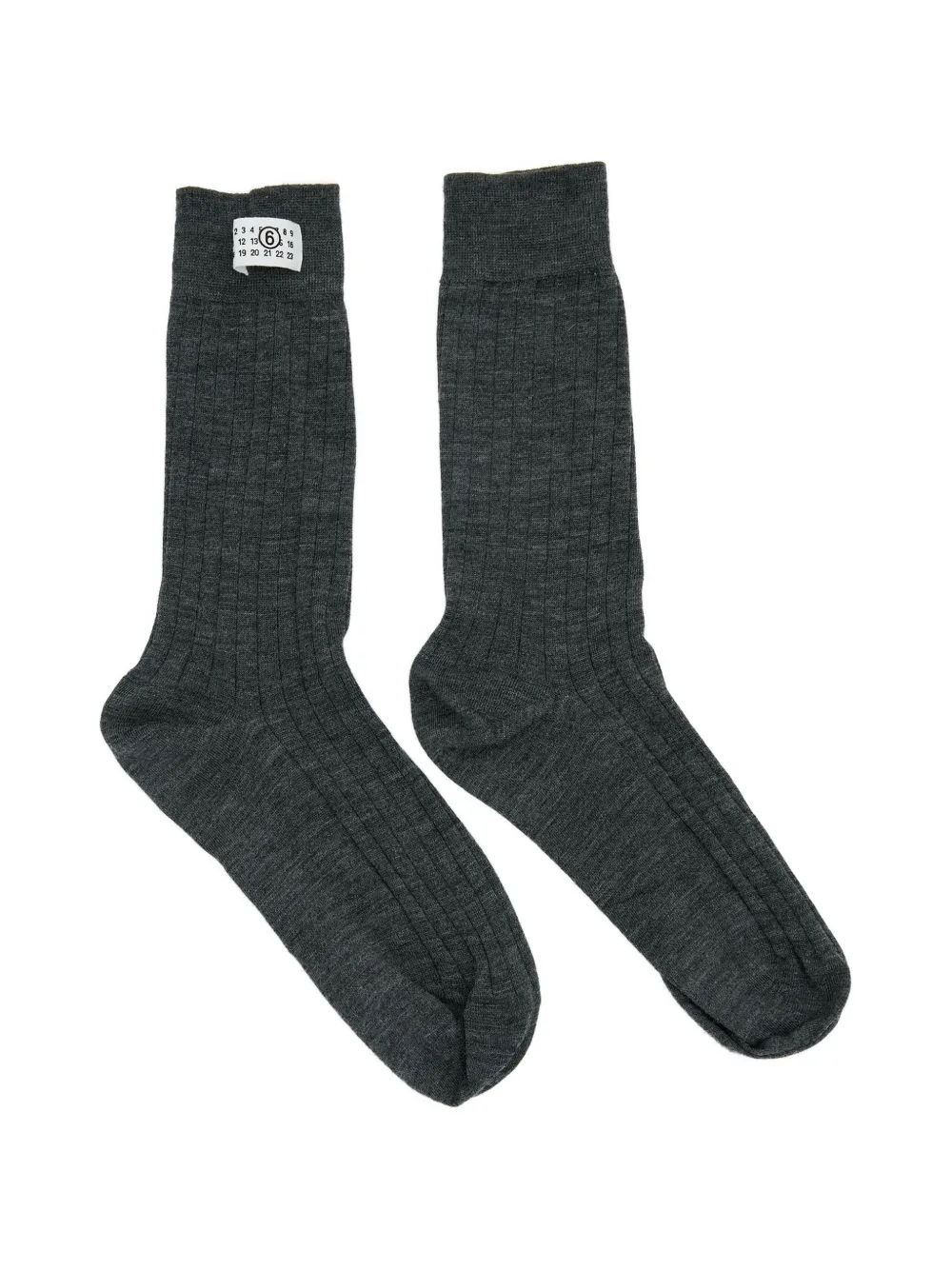 MM6 Maison Margiela wool blend socks - Grigio