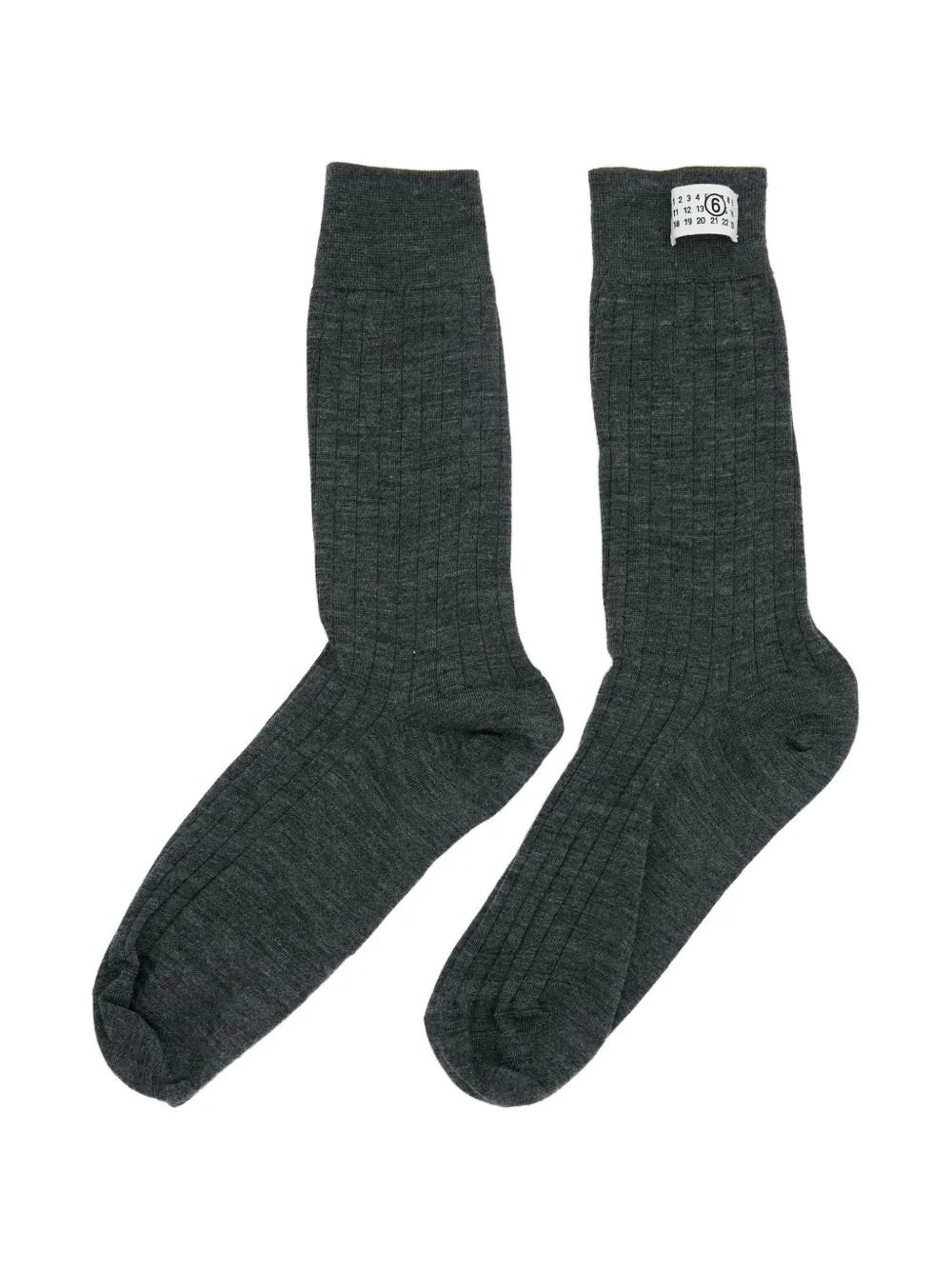 MM6 Maison Margiela Sokken van wolblend Grijs