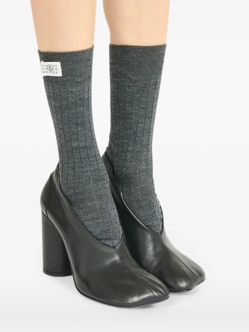 MM6 Maison Margiela Sokken van wolblend Grijs