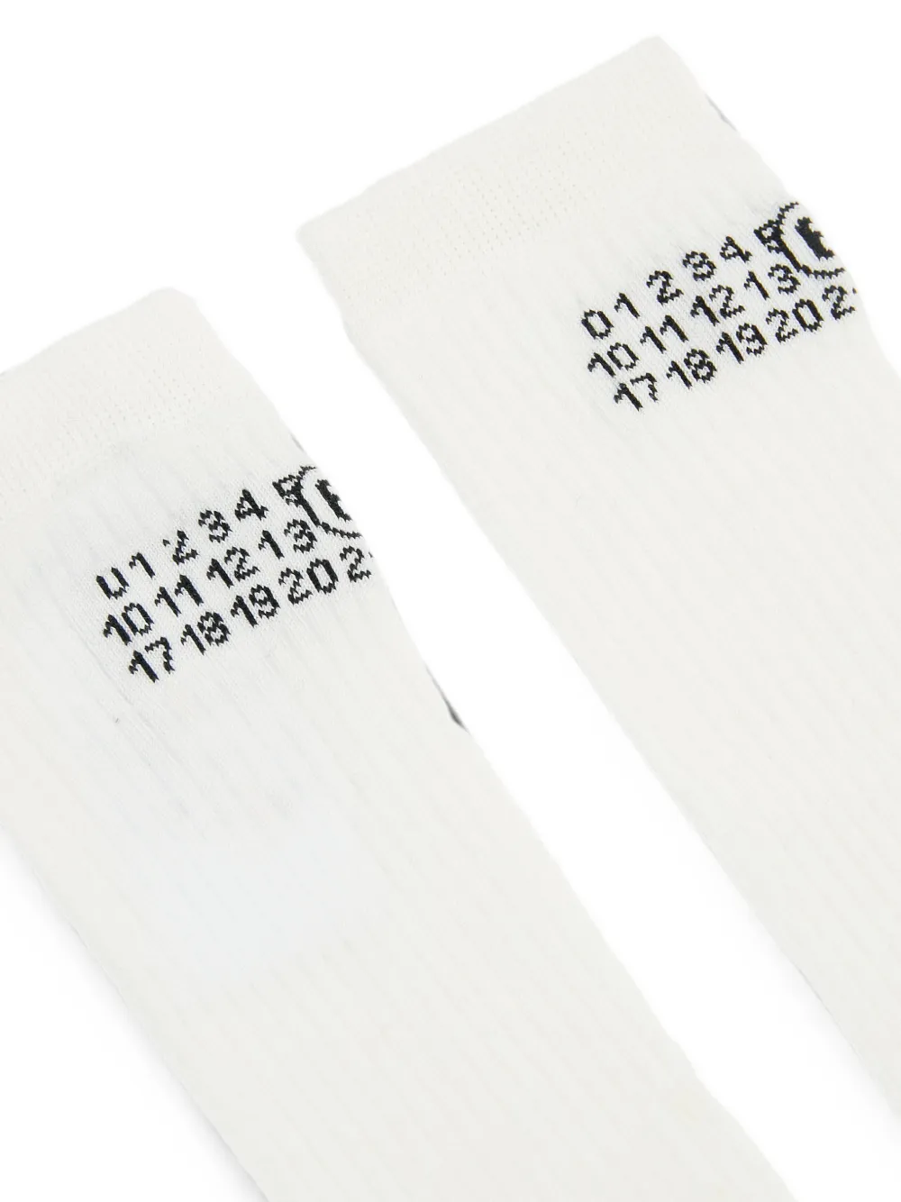 MM6 Maison Margiela Lange sokken Wit