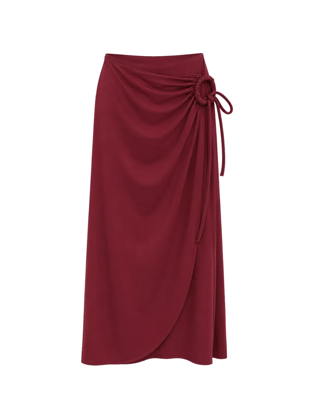 Max Mara wrap-style midi skirt - Rot