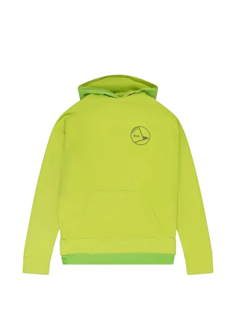 RHUDE layered-effect logo-print hoodie
