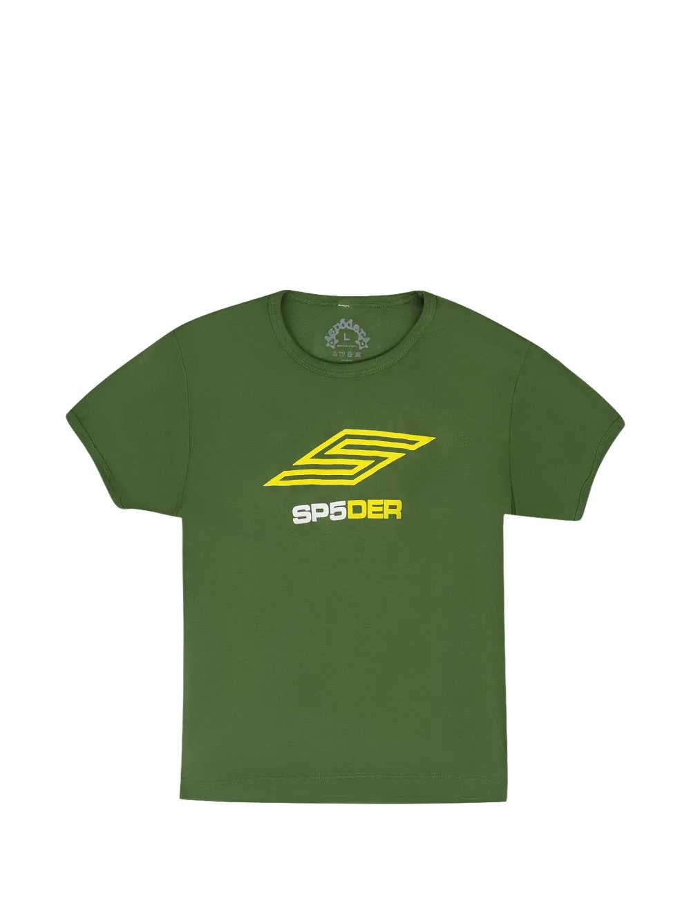 SP5DER logo-print short-sleeve T-shirt - Verde