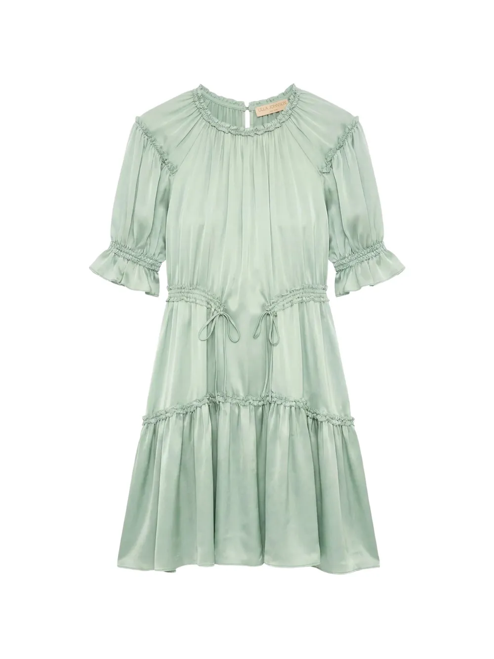 Ulla Johnson Juliette silk-satin mini dress - Verde