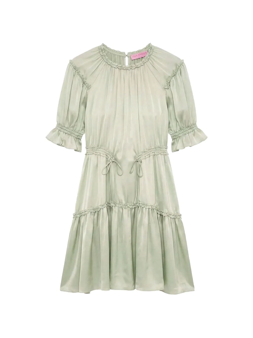 Ulla Johnson Juliette silk-satin mini dress - Verde