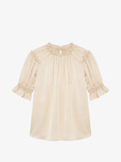 Ulla Johnson Alina puffed-sleeve silk blouse