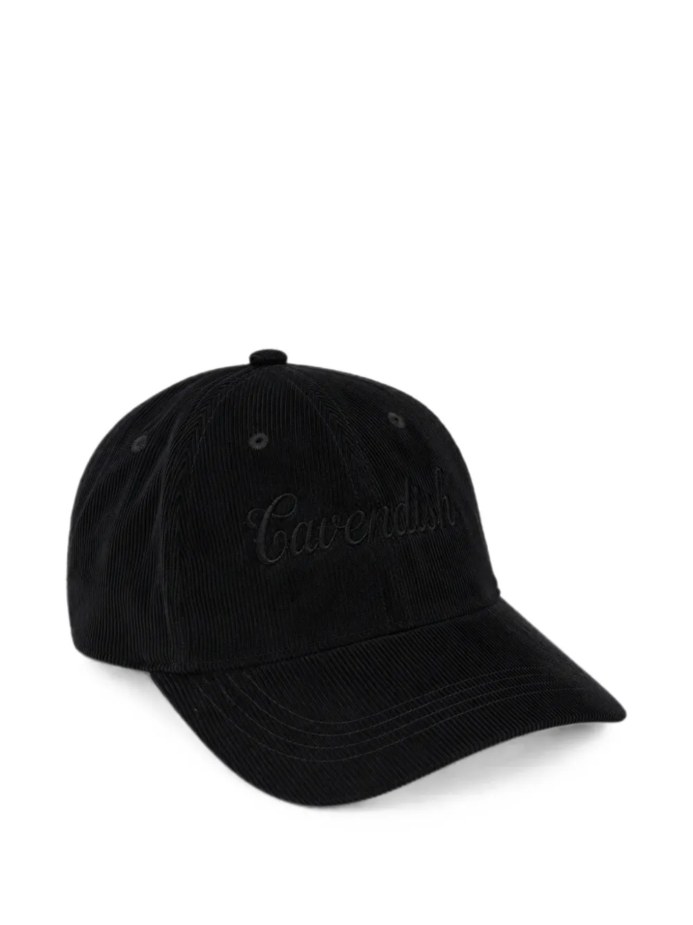 Cavendish logo-embroidered corduroy baseball cap - Nero