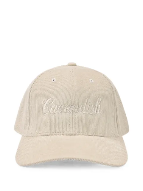 Cavendish logo-embroidered corduroy cap