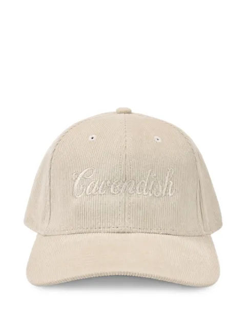 Cavendish gorra de pana con logo bordado