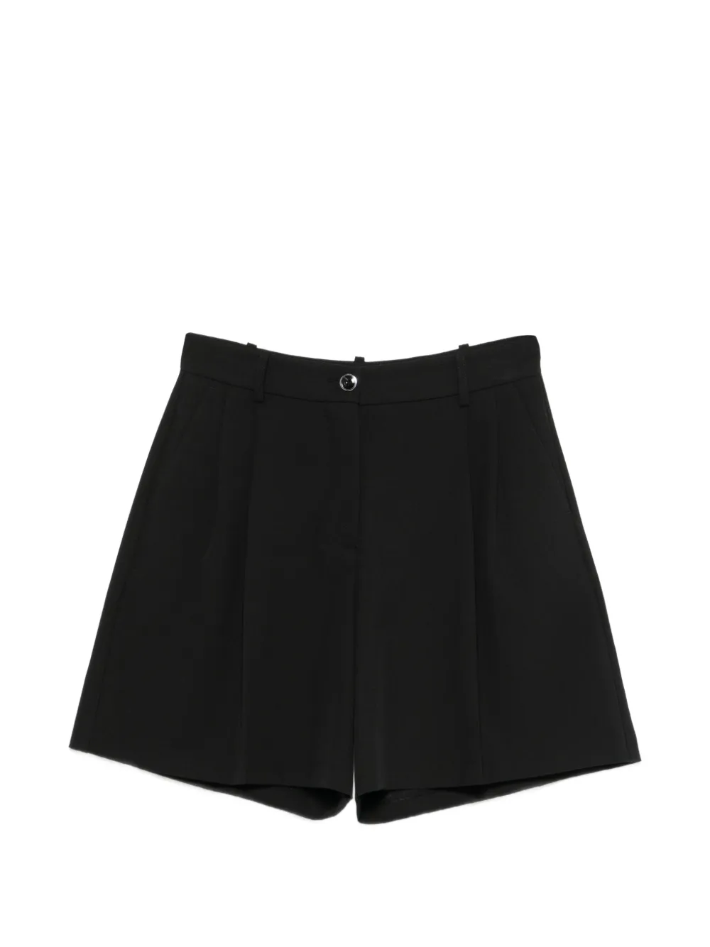 PINKO belted pleated shorts - Black