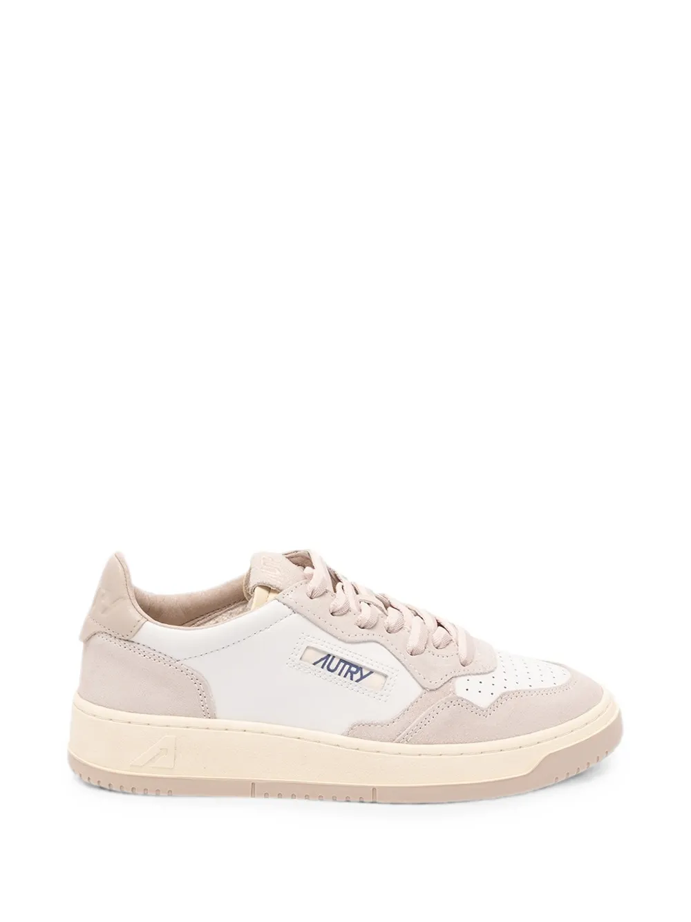 Autry panelled leather sneakers - Nude