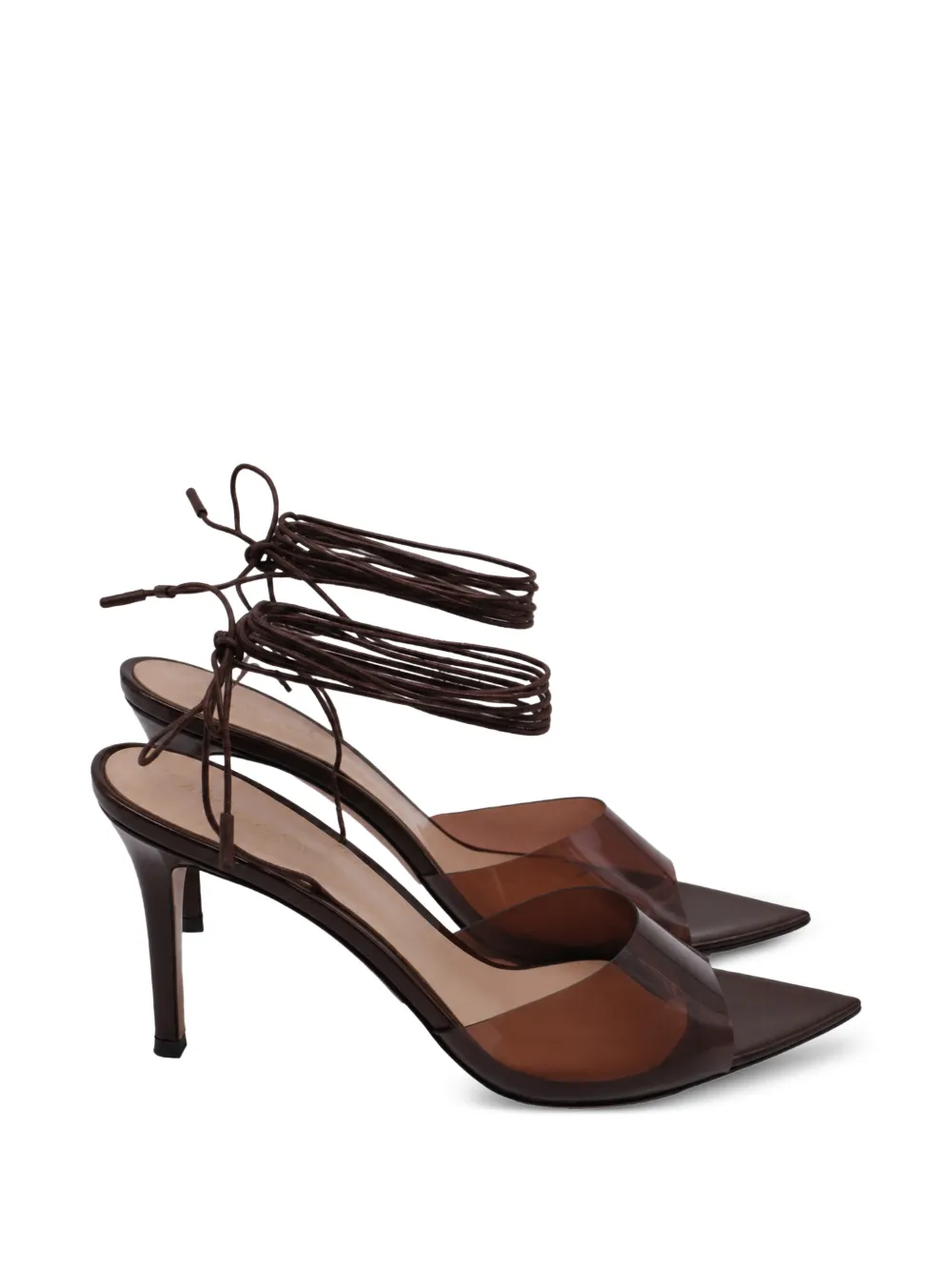 Gianvito Rossi 2021 Skye pointed-toe sandals - Weiß
