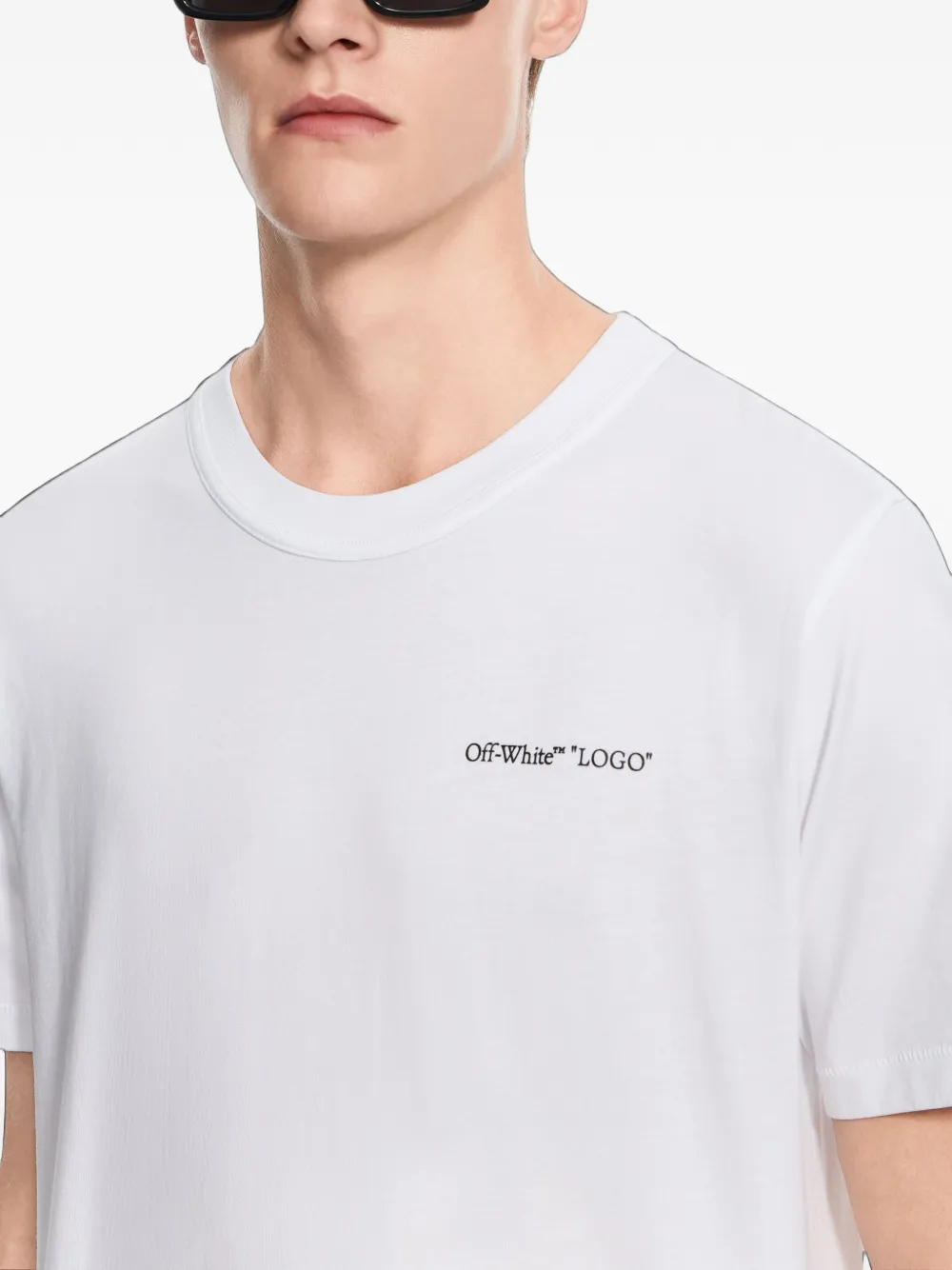 Off-White Logo Quote T-shirt Wit