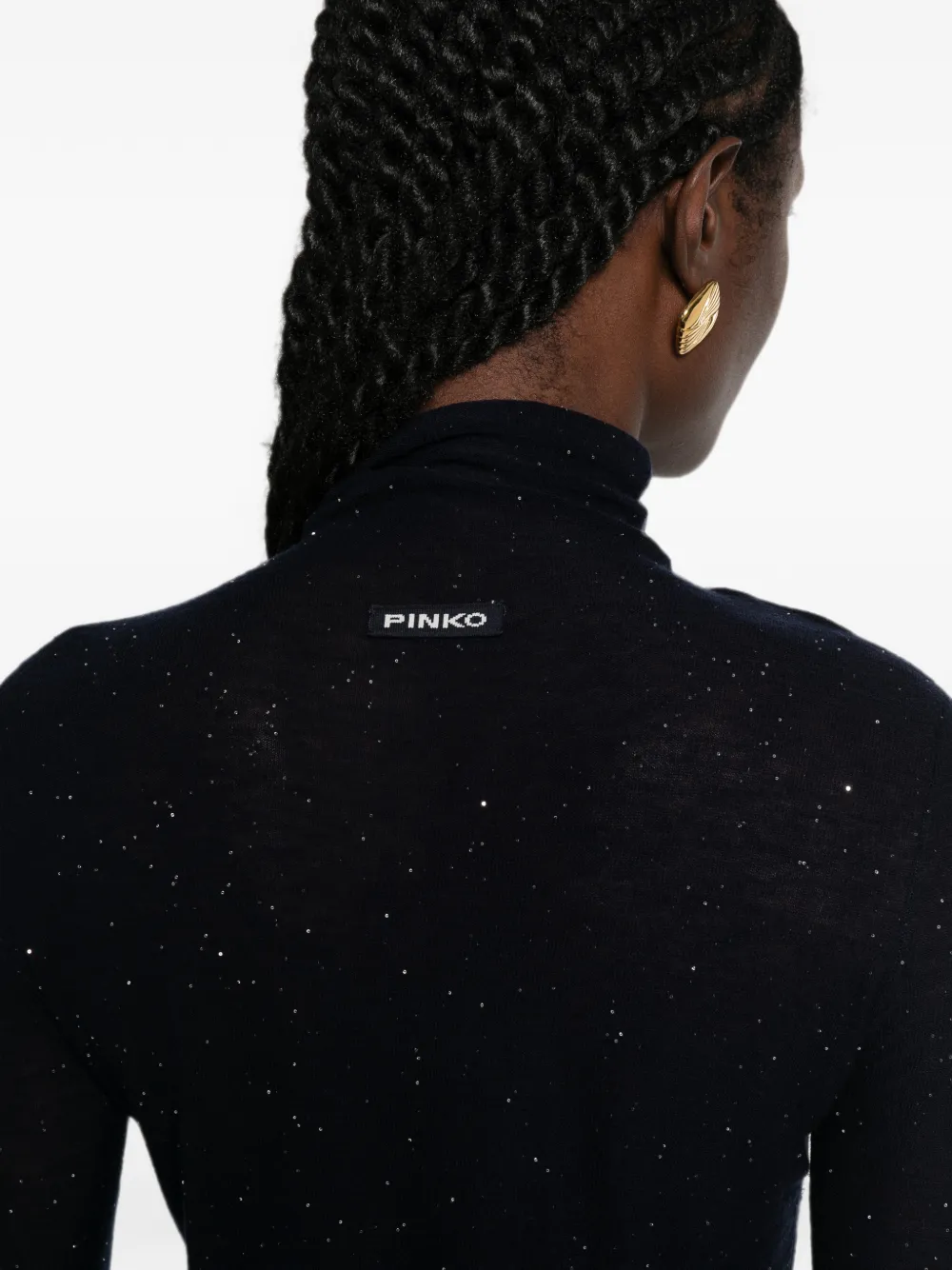 PINKO Coltrui verfraaid met pailletten Blauw