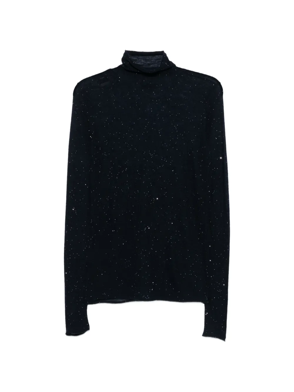 PINKO sequin-embellished roll-neck sweater - Blau