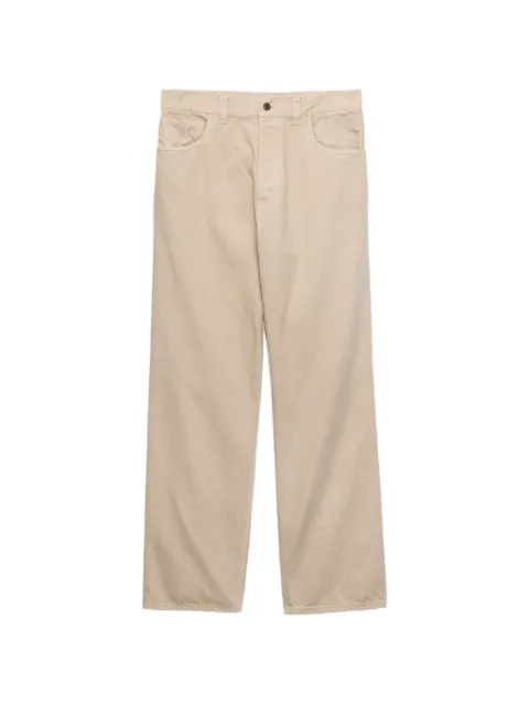 Prada logo-plaque straight-leg jeans