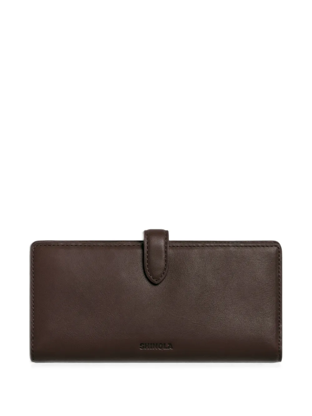 Shinola Continental leather wallet - Marrone