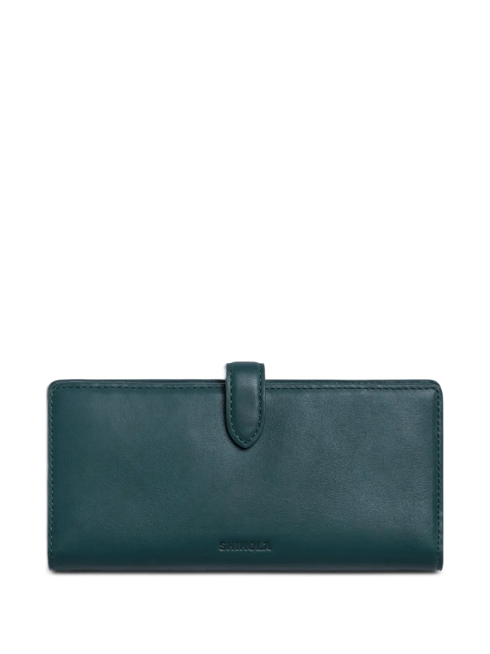 Shinola Portafoglio Continental con bottone a pressione - Verde