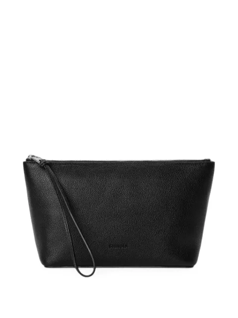 Shinola small pebbled leather cosmetic case
