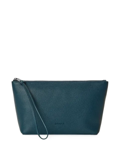Shinola Small pebbled leather cosmetic case