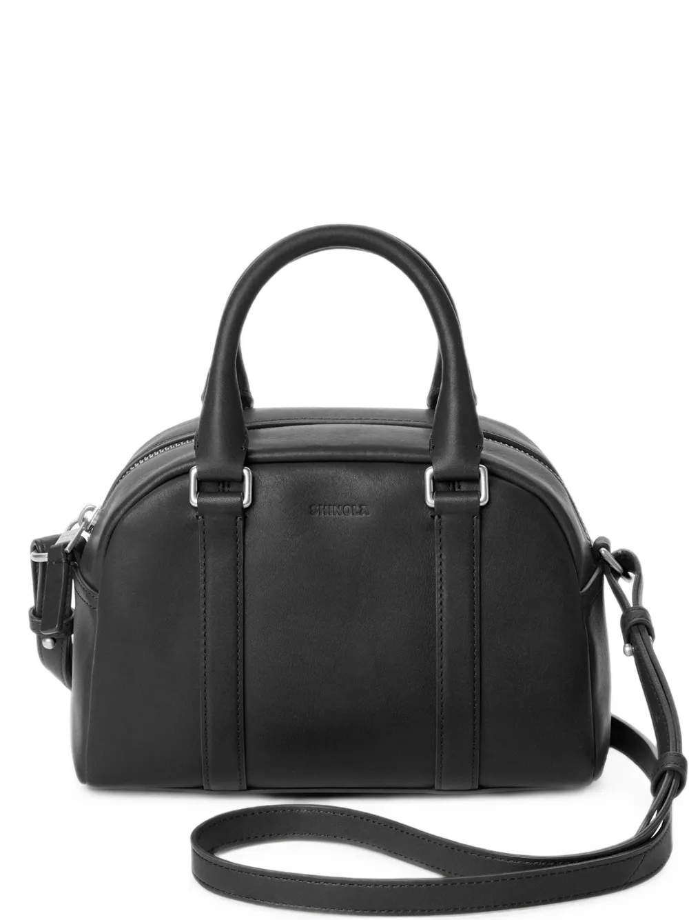 Shinola Borsa a tracolla Runwell mini in pelle - Nero