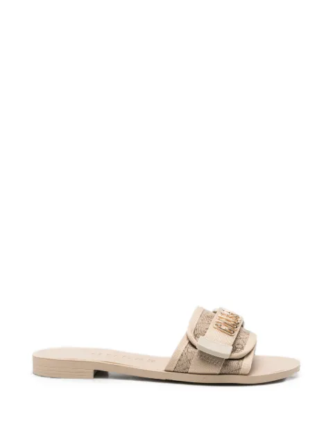 GUESS USA touch-strap logo-plaque slides