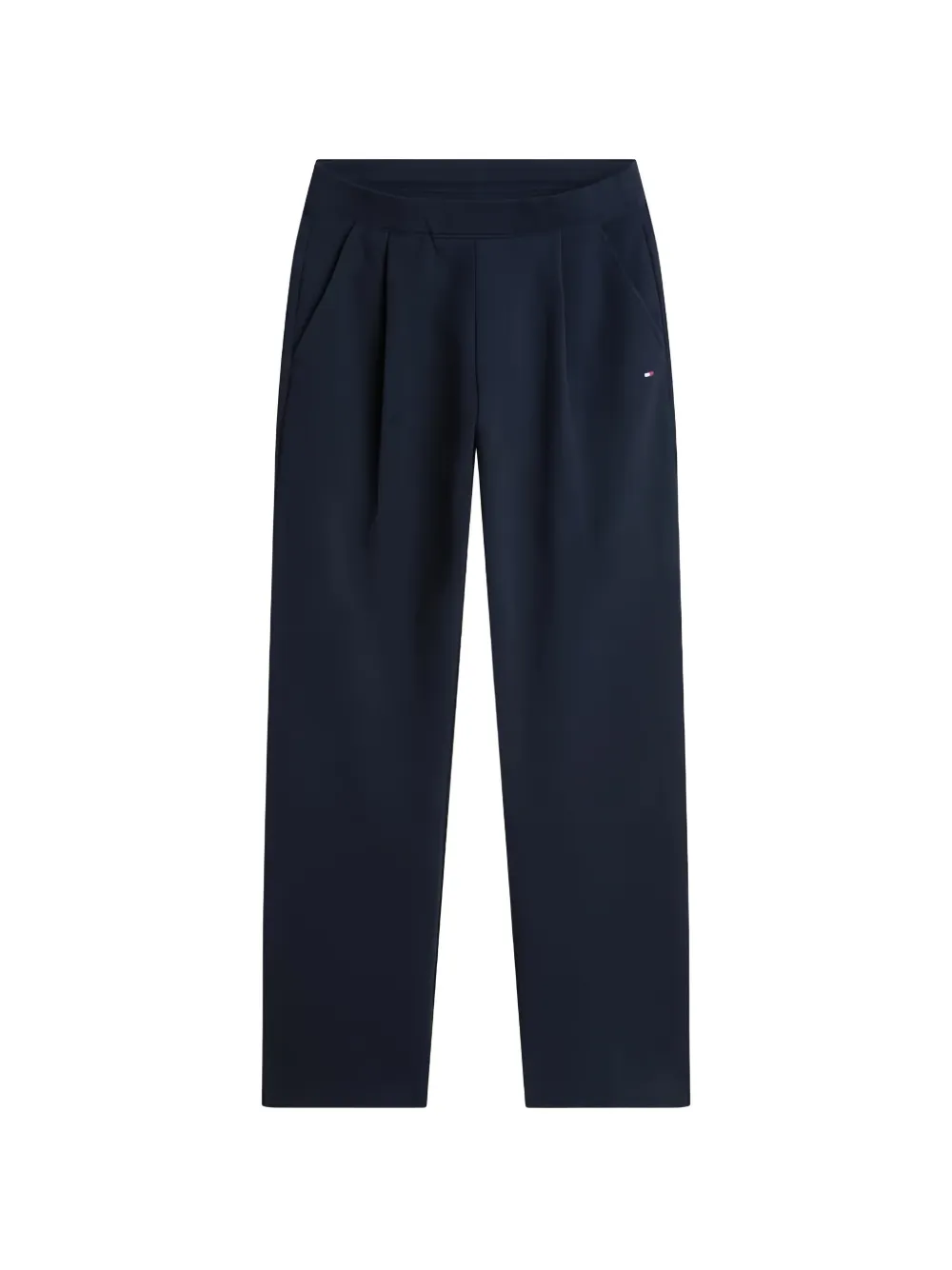Tommy Hilfiger embroidered pleated track pants - Blu