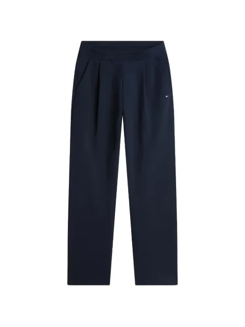 Tommy Hilfiger embroidered pleated track pants