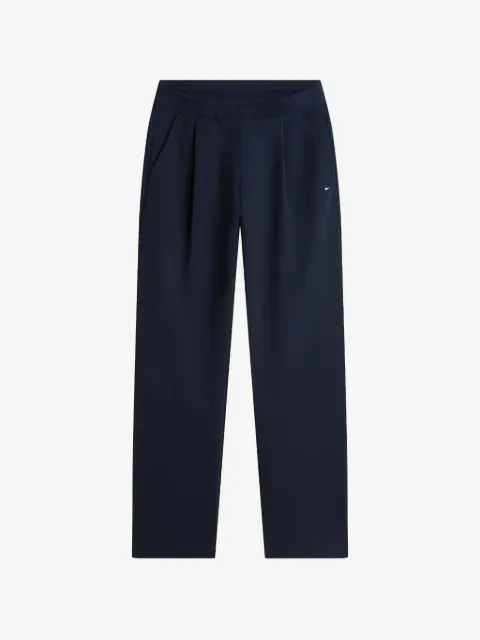 Tommy Hilfiger embroidered pleated track pants