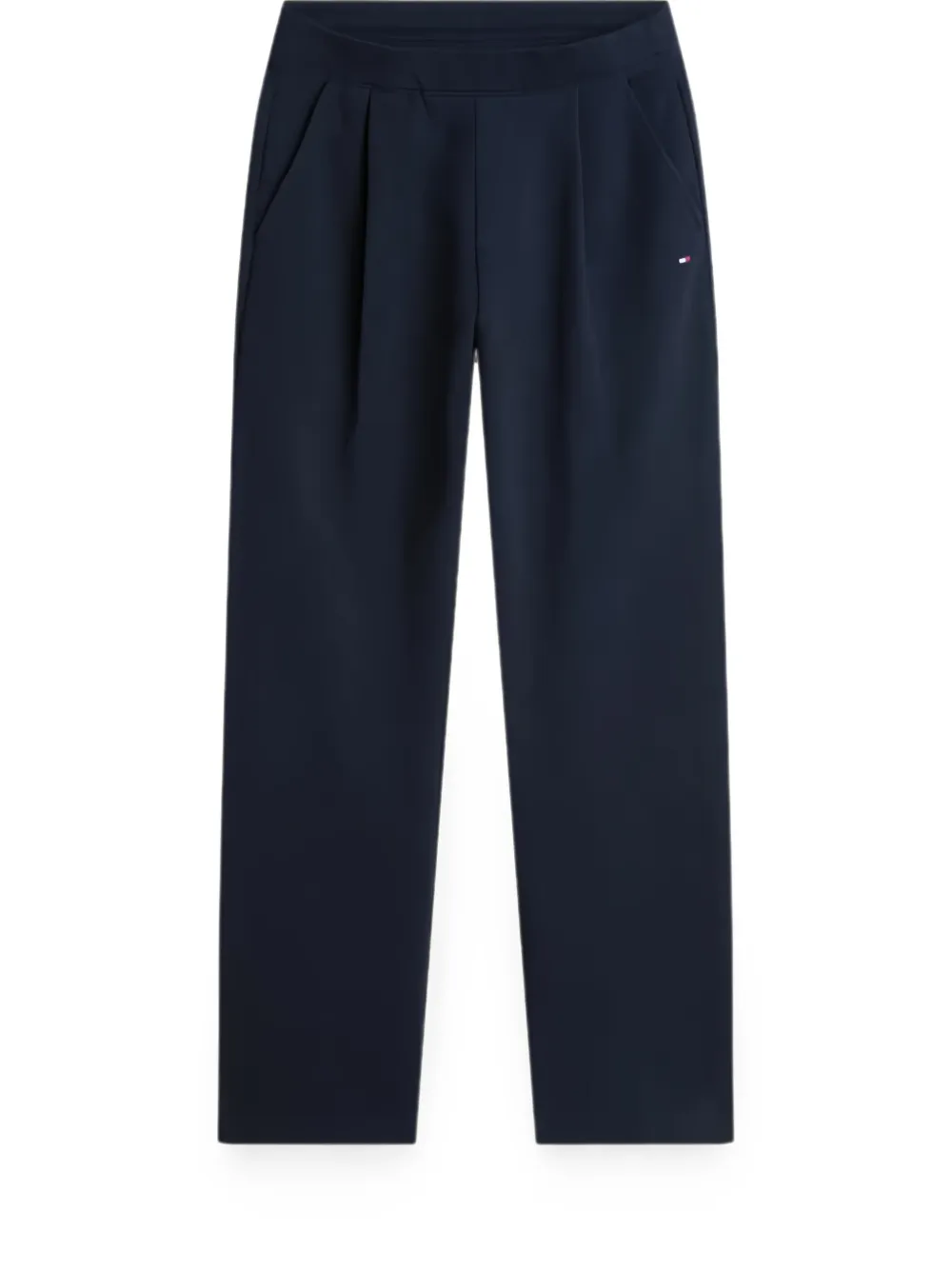 Tommy Hilfiger Trainingsbroek met borduurwerk en plooien Blauw