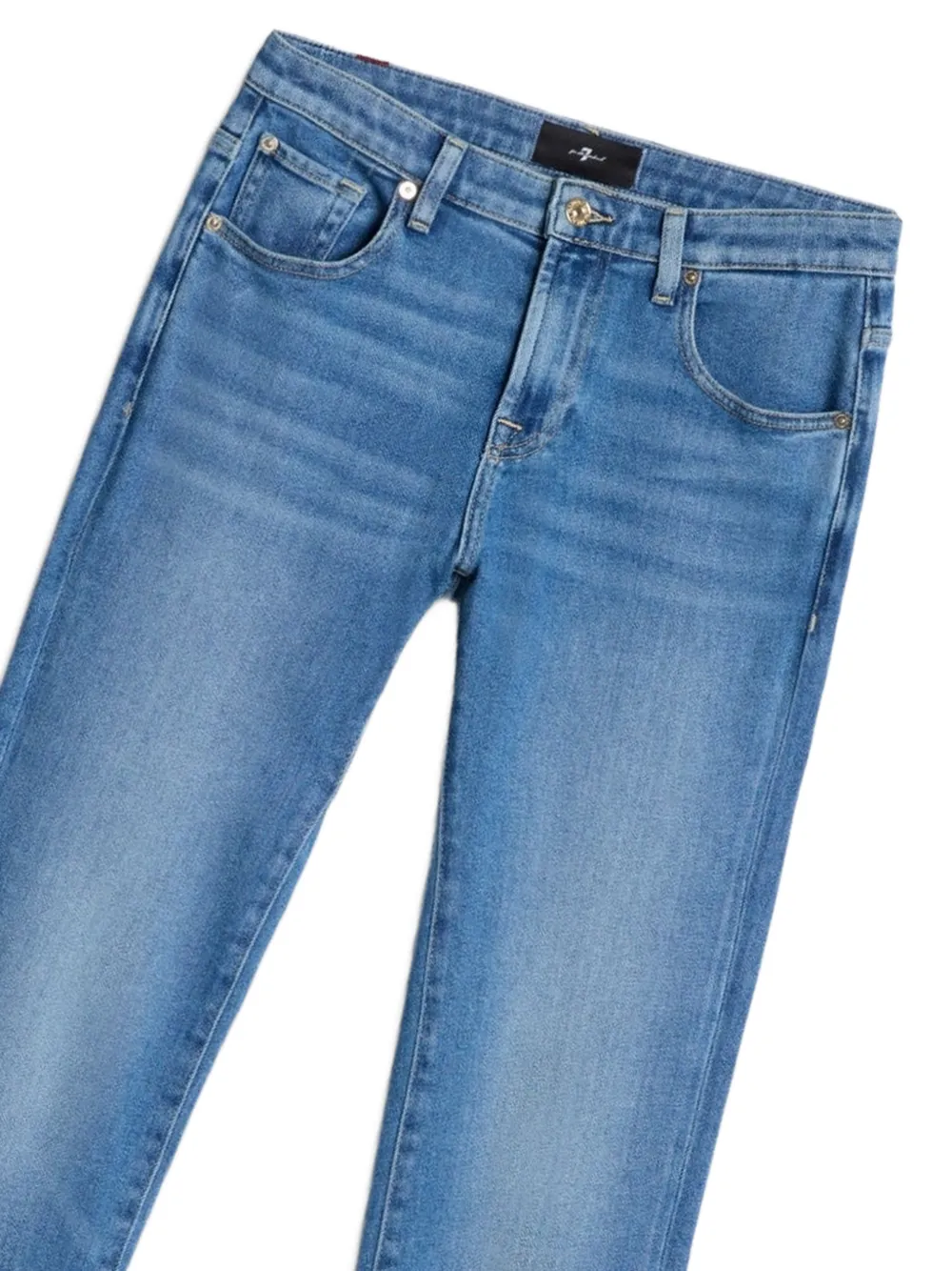 7 For All Mankind Illusion jeans met knoopsluiting Blauw