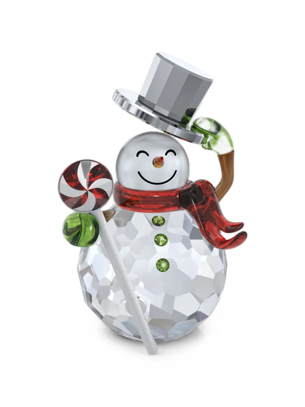 Swarovski snowman-motif figurine - Weiß