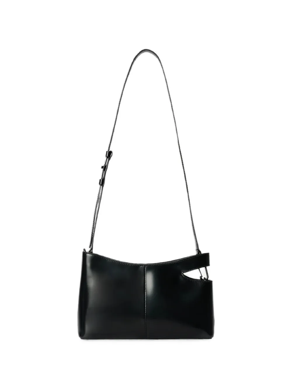 LGN LOUIS GABRIEL NOUCHI Brief leather shoulder bag - Nero