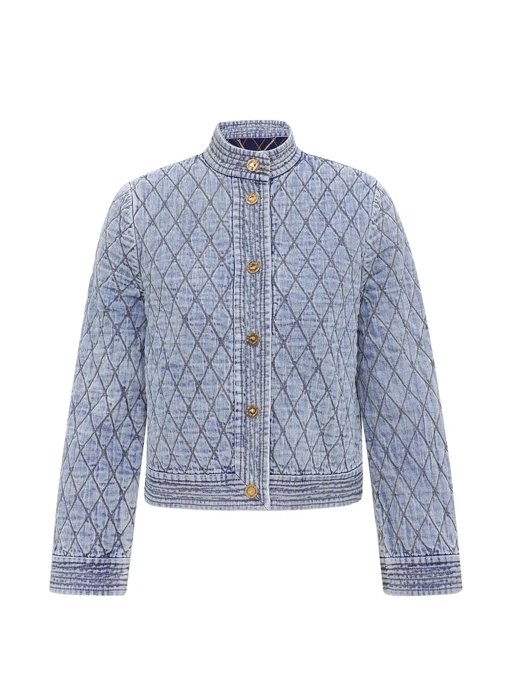 ZIMMERMANN Indra quilted denim jacket - Blu
