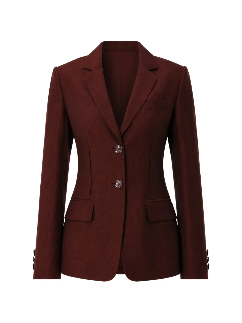 Jason Wu Collection crinkled-satin single-breasted blazer - Rot