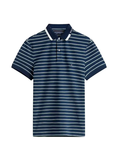 Tommy Hilfiger striped-pattern polo shirt