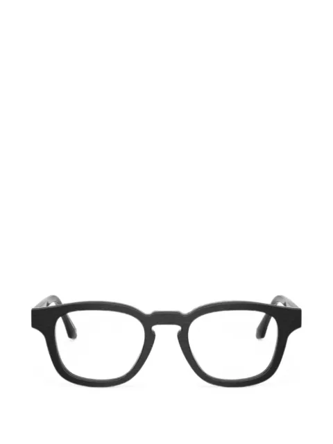 Giorgio Armani brushed-finish square-frame glasses