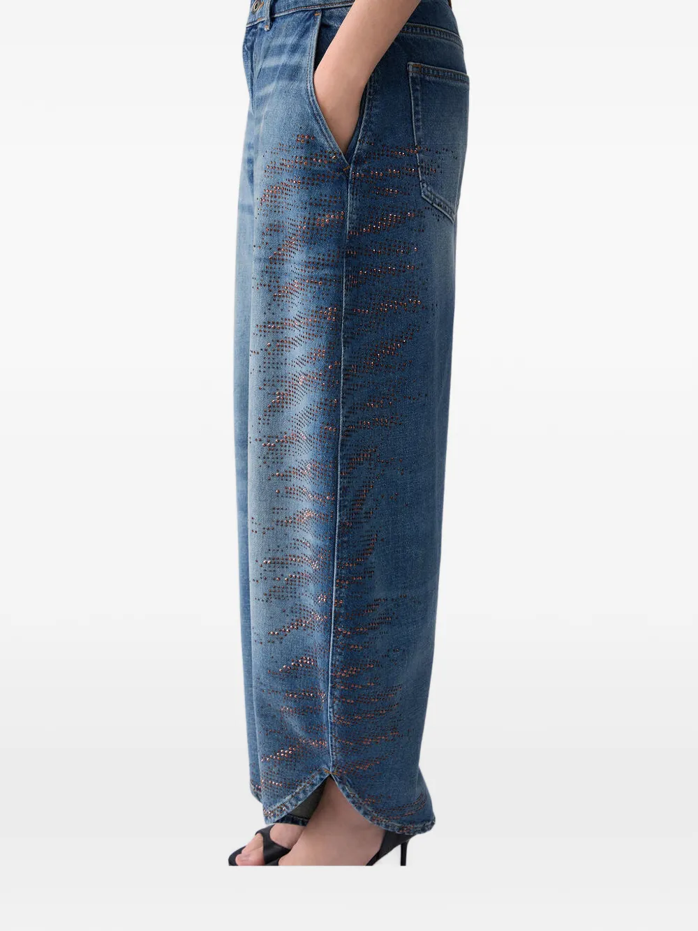 LIU JO Jeans verfraaid met stras Blauw