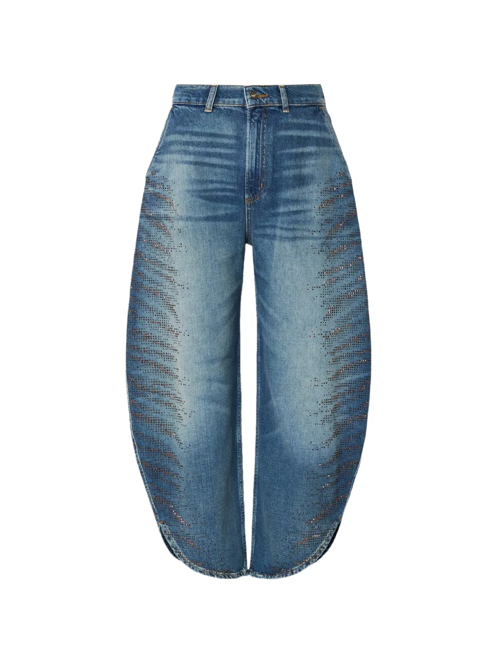 LIU JO balloon jeans with micro rhinestones