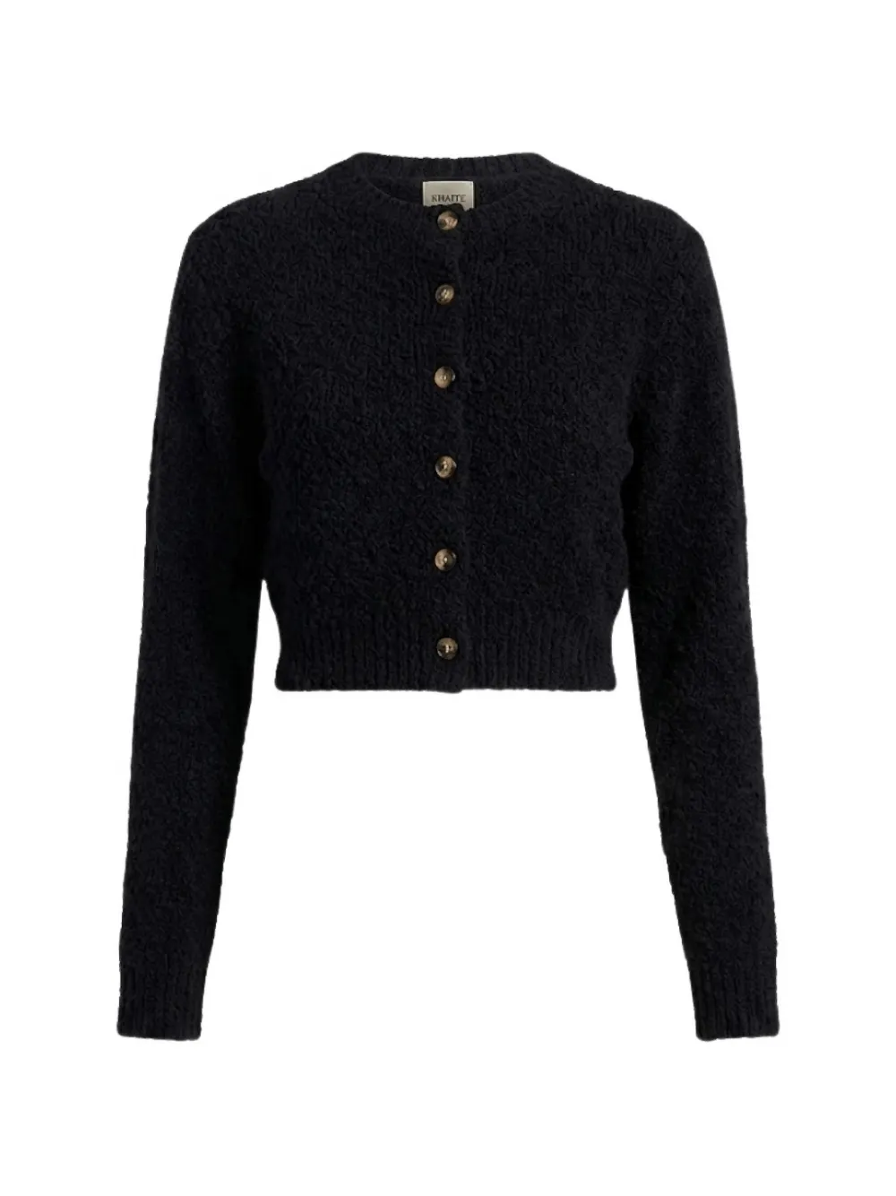 KHAITE Paloma textured cardigan - Nero