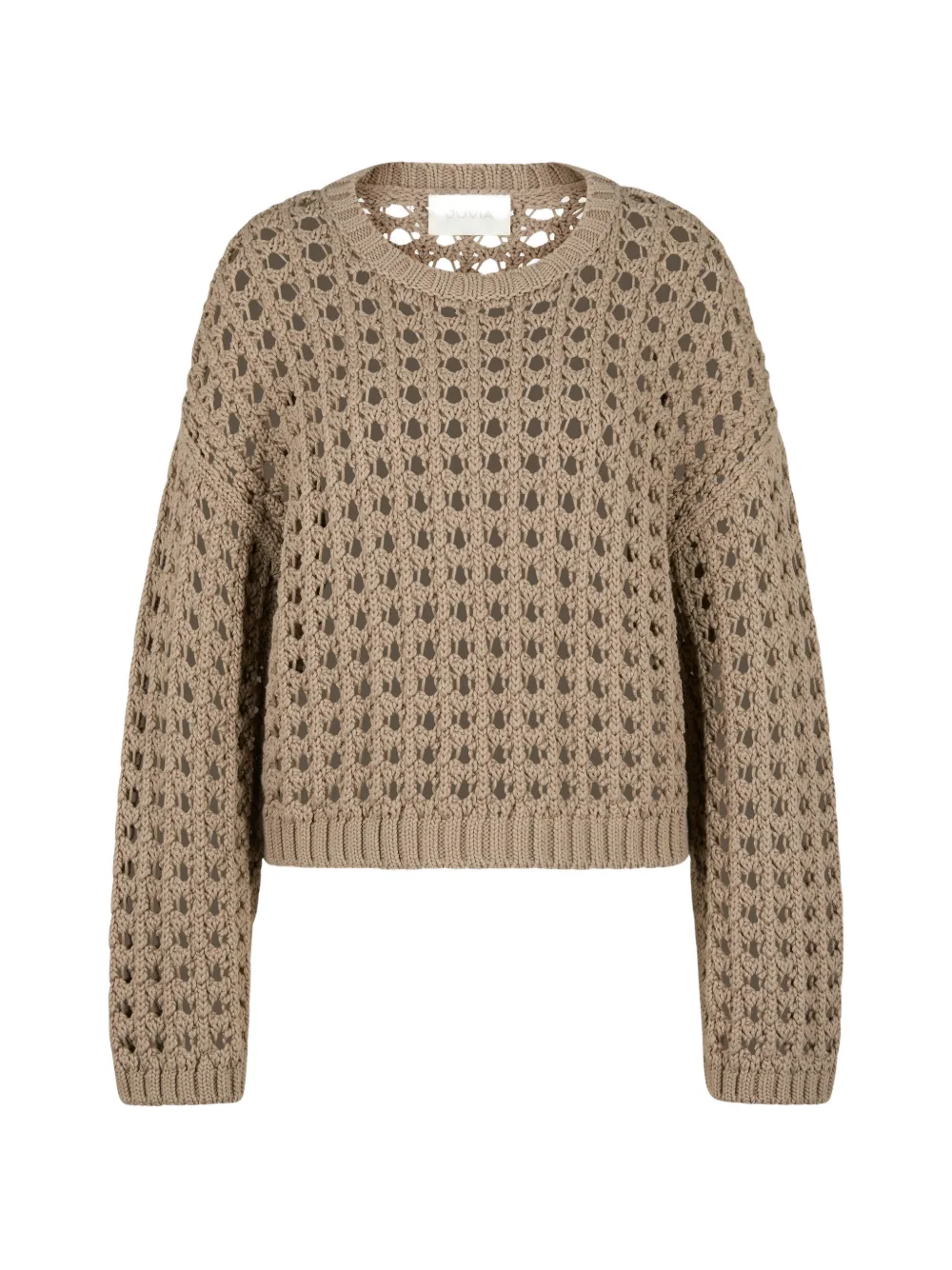 Juvia Mirja crochet-knit sweater - Toni neutri