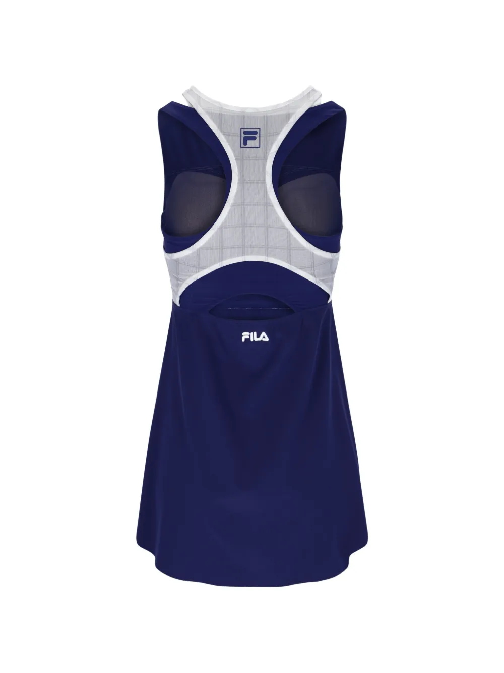 Fila Racerback mini-jurk met mesh vlak Blauw
