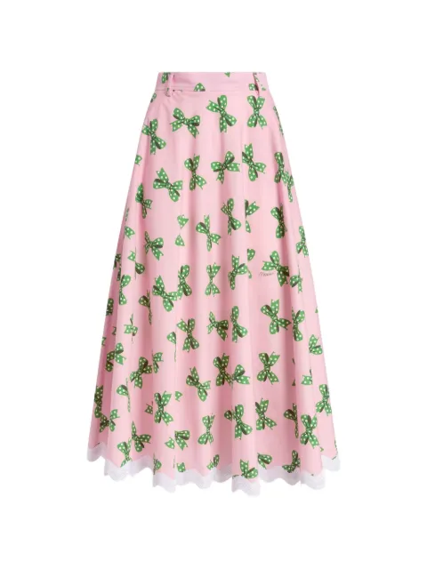 Moschino jupe mi-longue imprimée