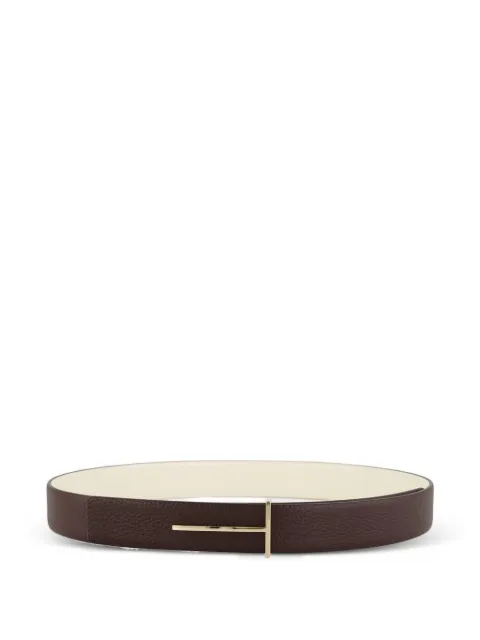 TOM FORD T-shaped plaque reversible belt