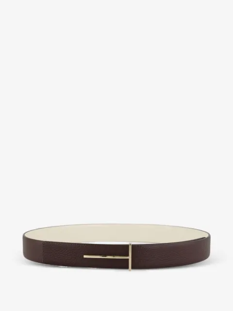 TOM FORD T-shaped plaque reversible belt
