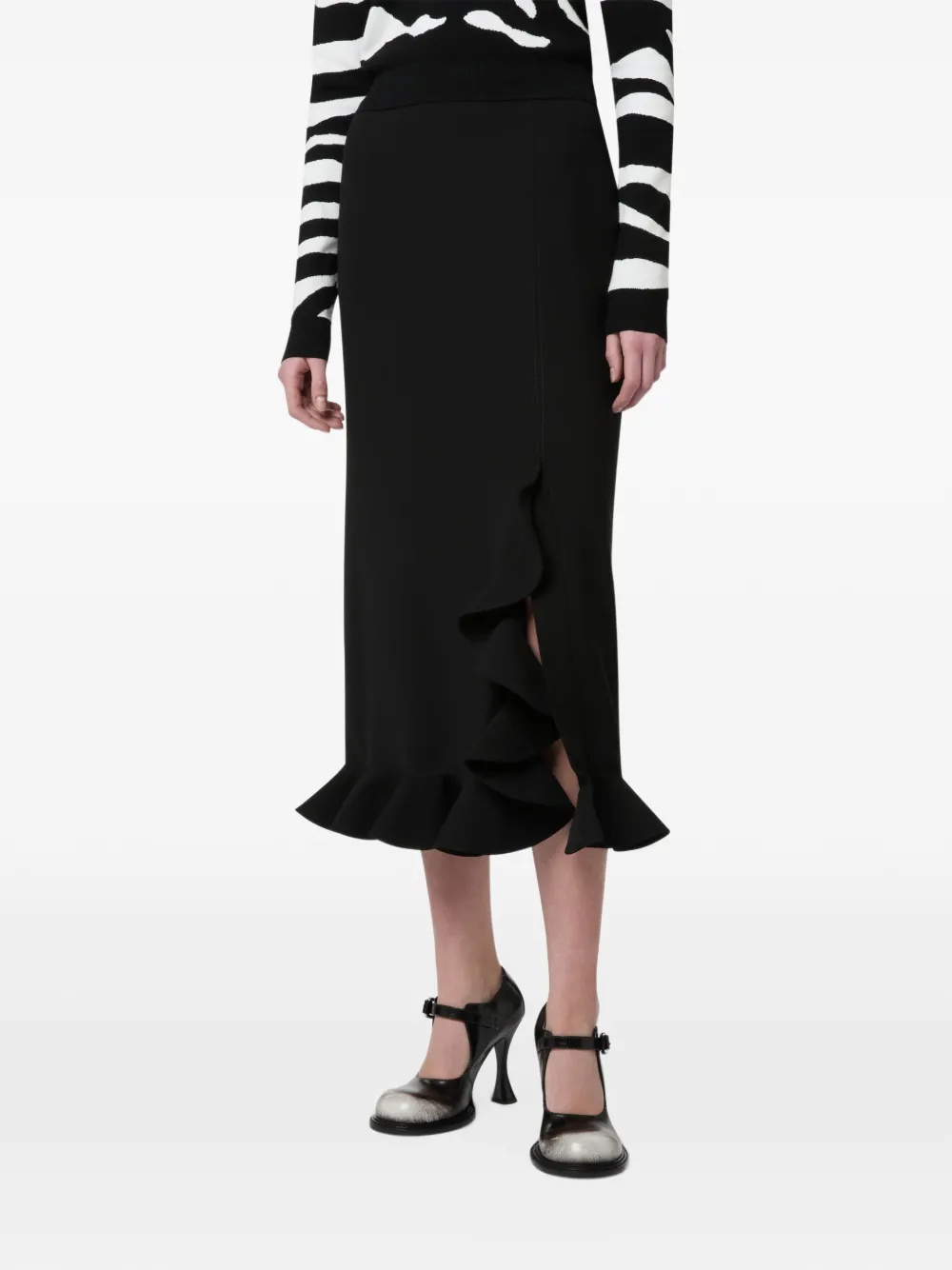 Moschino Asymmetrische rok Zwart