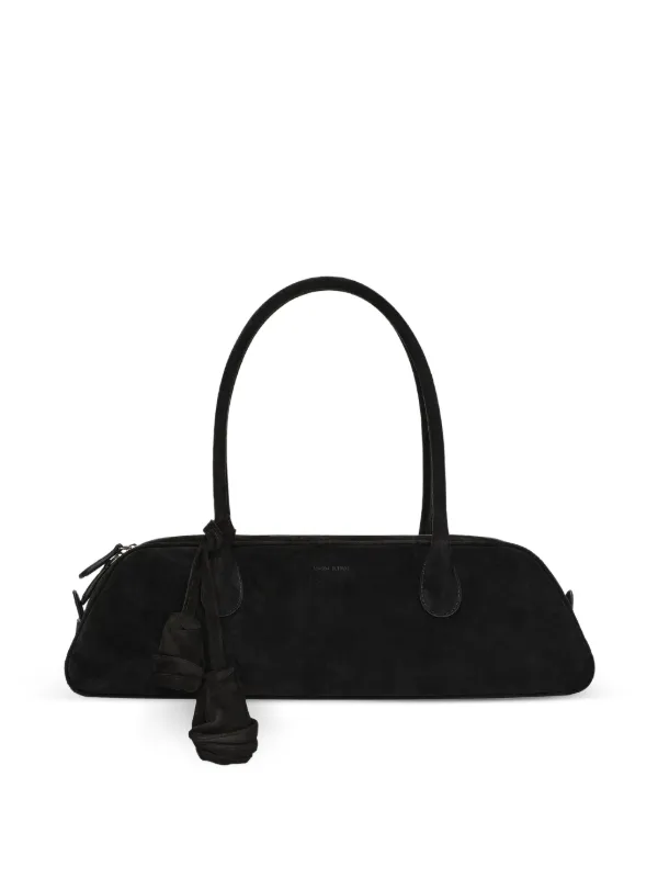 Magda Butrym Brigitte Trapeze Floral-detail Tote Bag in Black