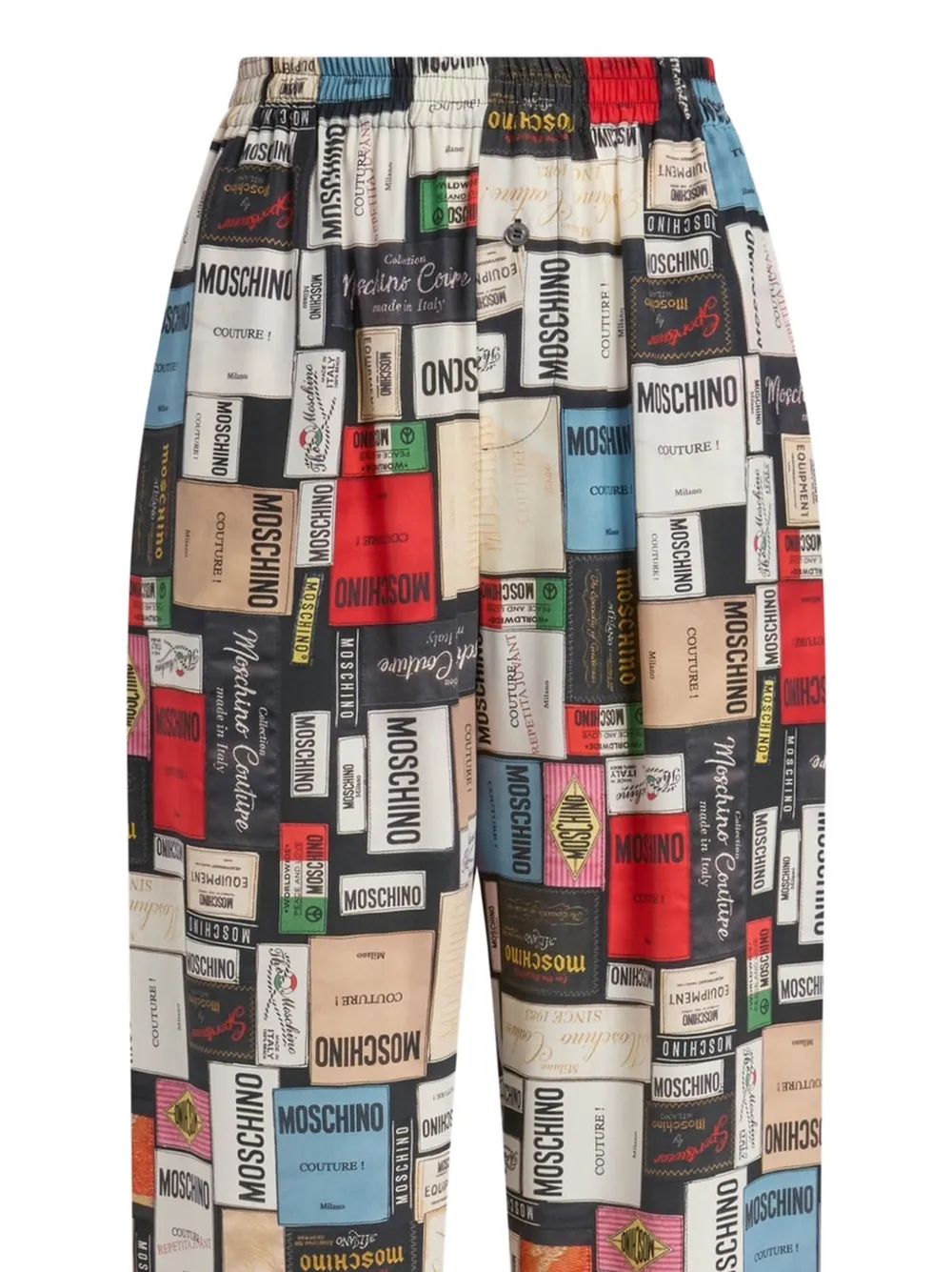 Moschino Broek met print Zwart