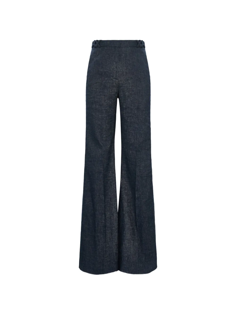 Dorothee Schumacher braided-waistband wide-leg jeans - Blu