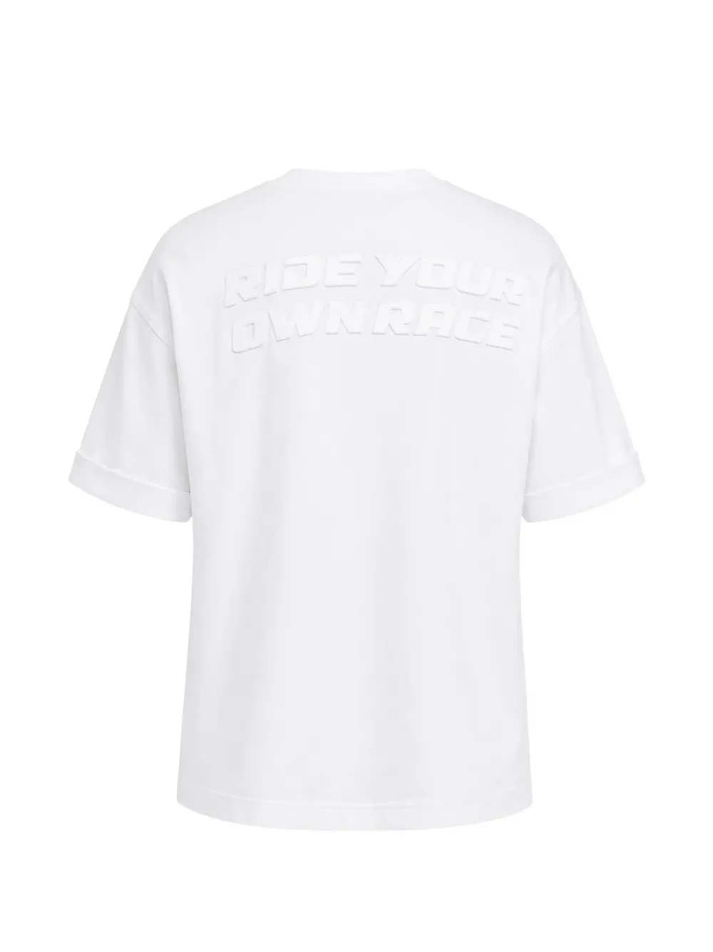 Patrizia Pepe T-shirt met logo-reliëf Wit